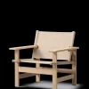 The Canvas Chair, lys olieret eg natur canvas af Børge Mogensen<Fredericia Furniture Hot