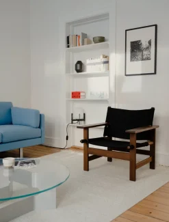 The Canvas Chair, lys olieret eg natur canvas af Børge Mogensen<Fredericia Furniture Hot