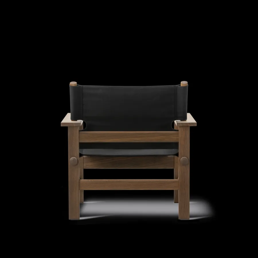 The Canvas Chair, røget eg sort canvas af Børge Mogensen<Fredericia Furniture Discount