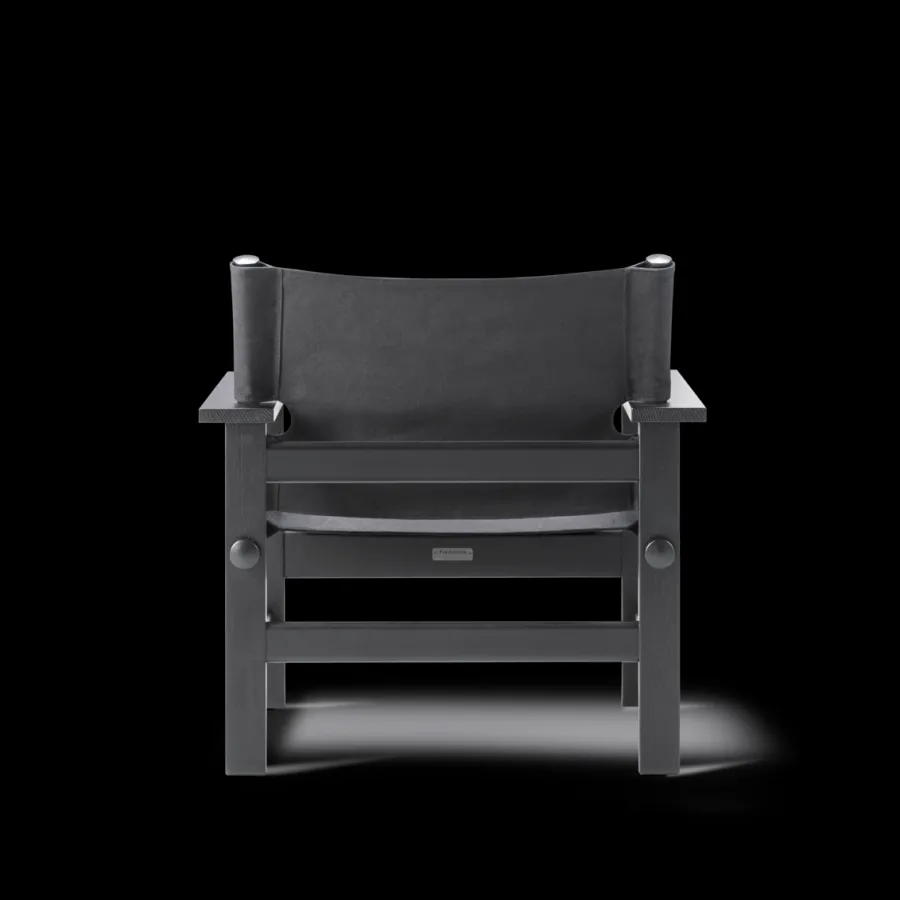 The Canvas Chair, røget eg sort canvas af Børge Mogensen<Fredericia Furniture Discount