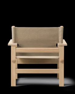 The Canvas Chair, sæbebehandlet eg natur canvas af Børge Mogensen<Fredericia Furniture Online