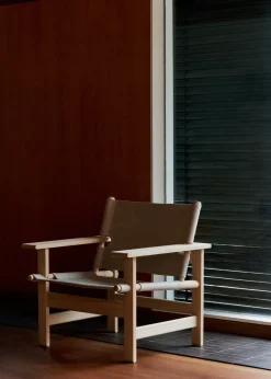 The Canvas Chair, sæbebehandlet eg natur canvas af Børge Mogensen<Fredericia Furniture Online