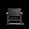 The Canvas Chair, sortlakeret eg sort canvas af Børge Mogensen<Fredericia Furniture