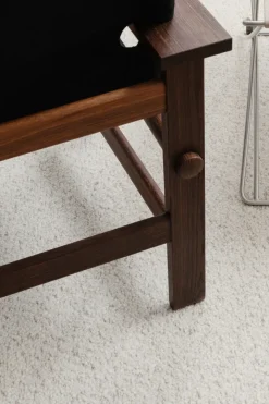 The Canvas Chair, sortlakeret eg sort canvas af Børge Mogensen<Fredericia Furniture