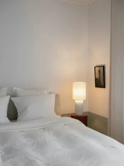 The Eight Over Eight Lamp Small, white marble fra<Louise Roe