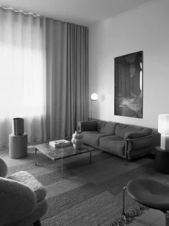 The Eight Over Eight Lamp Large, beige travertine fra<Louise Roe Clearance