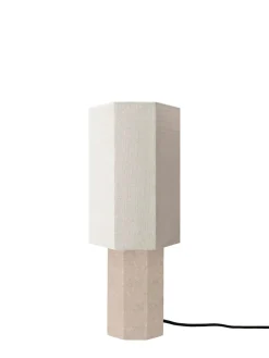 The Eight Over Eight Lamp Small, beige travertine fra<Louise Roe Hot