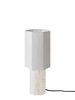 The Eight Over Eight Lamp Small, beige travertine fra<Louise Roe Hot