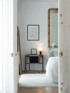 The Eight Over Eight Lamp Small, beige travertine fra<Louise Roe Hot