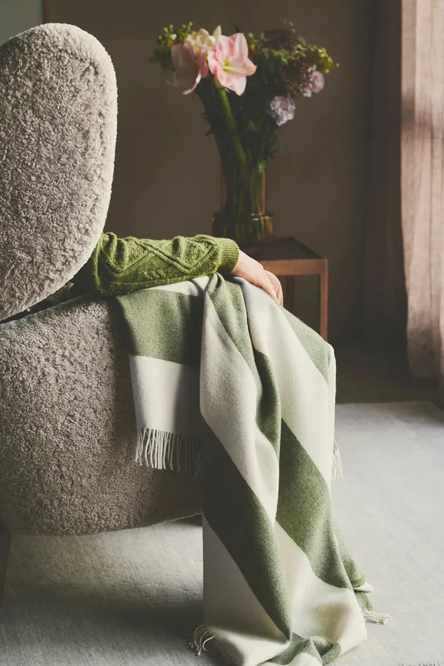 The Sweater Plaid, brown fra<Silkeborg Uldspinderi Outlet