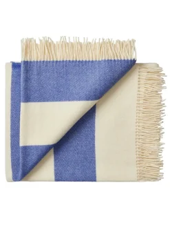 The Sweater Plaid, cobalt fra<Silkeborg Uldspinderi Best