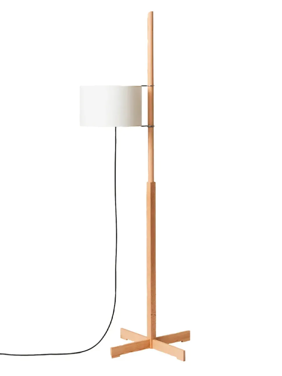 TMM Gulvlampe, valnød fra Santa and Cole<Santa & Cole Hot