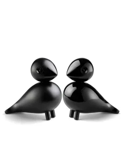 Turtelduer i malet bøg af<Kay Bojesen