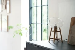 U4 Hiti Bordlampe, klart glas/sort eg fra<FDB Møbler Sale