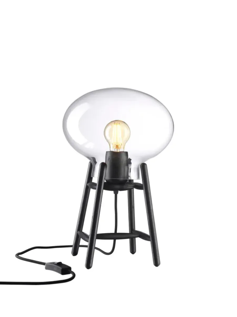 U4 Hiti Bordlampe, opalt glas/eg fra<FDB Møbler