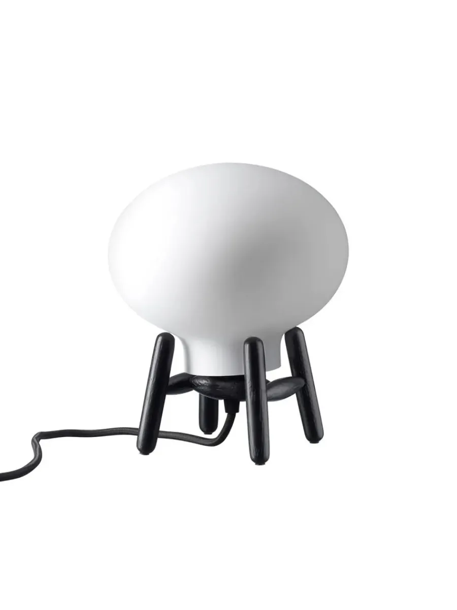 U6 Mini Hiti Bordlampe, klart glas/sort eg fra<FDB Møbler New