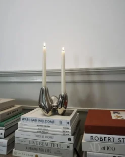 Unity Candleholder, silver fra<Hein Studio New