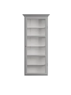 Væghængt Vitrineskab Classic V4, hvid fra<Lindebjerg Design Online