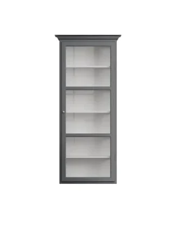 Væghængt Vitrineskab Classic V4, antracit fra<Lindebjerg Design Hot