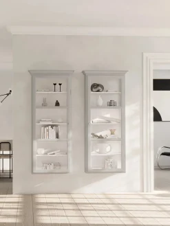 Væghængt Vitrineskab Classic V4, sort fra<Lindebjerg Design New