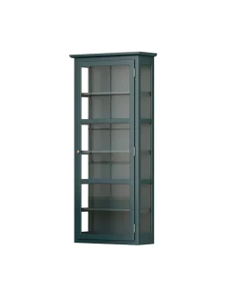 Væghængt Vitrineskab N4, dark blue fra<Lindebjerg Design Hot