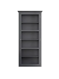 Væghængt Vitrineskab N4, dark blue fra<Lindebjerg Design Hot