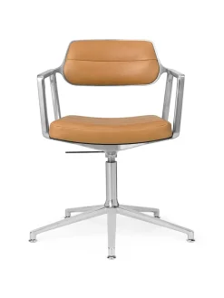 453 Swivel+ Chair, camel læder fra<Vipp Clearance