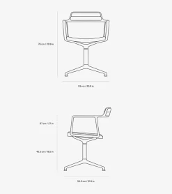 452 Swivel Chair, Lagrasse fra<Vipp Outlet
