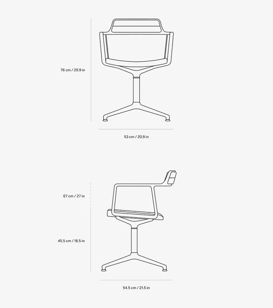 452 Swivel Chair, Lagrasse fra<Vipp Outlet