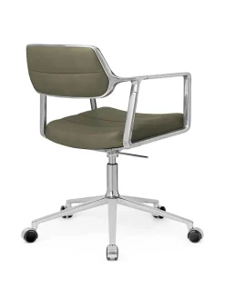 453 Swivel+ Chair m/hjul, camel læder fra<Vipp