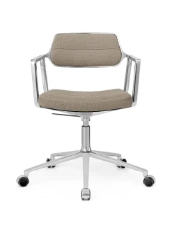 453 Swivel+ Chair m/hjul, camel læder fra<Vipp