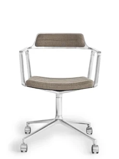 452 Swivel Chair m/hjul, dark sand fra<Vipp Online