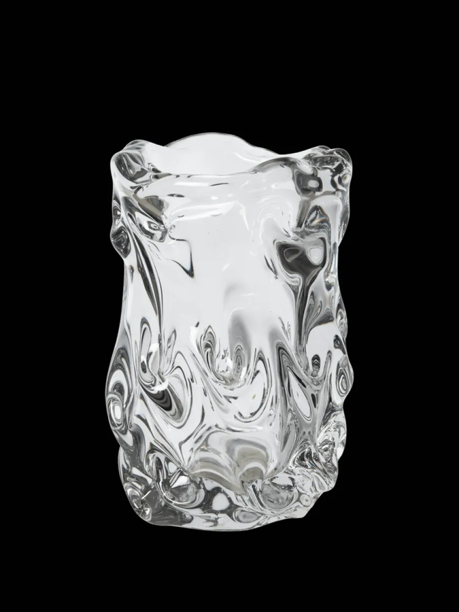 Virelle Vase Clear H24 fra<Ferm Living Discount