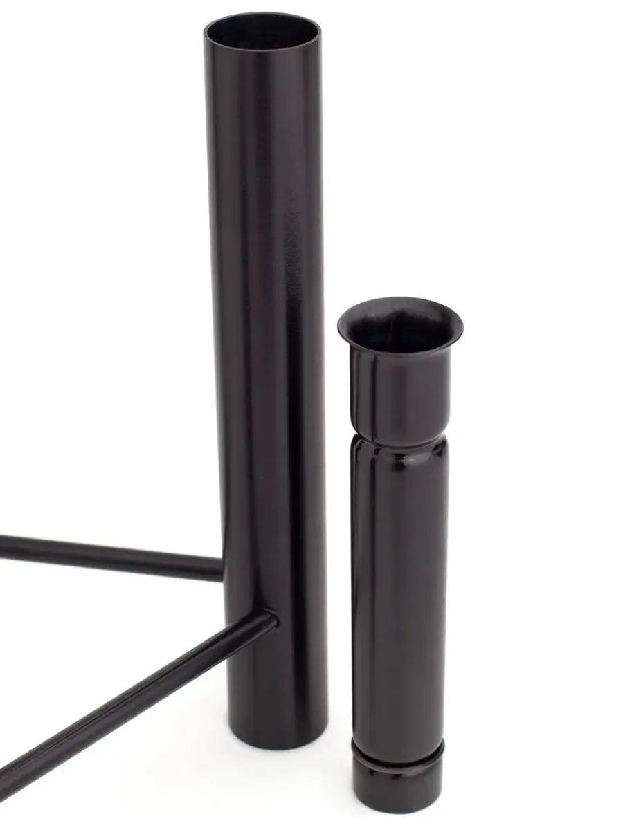 VISTA vase og lysestage, sort fra Kay Bojesen<Kay Bojesen Denmark Outlet