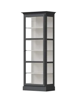 Vitrineskab Classic V1, antracit fra<Lindebjerg Design Sale