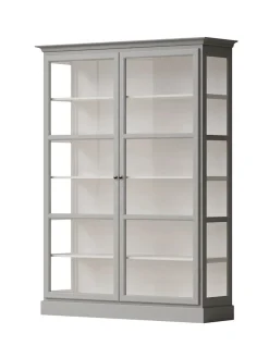 Vitrineskab Classic V2, hvid fra<Lindebjerg Design