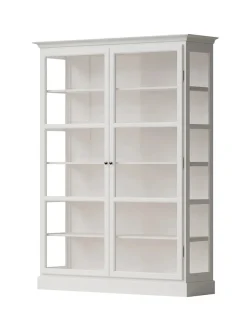 Vitrineskab Classic V2, lys grå fra<Lindebjerg Design