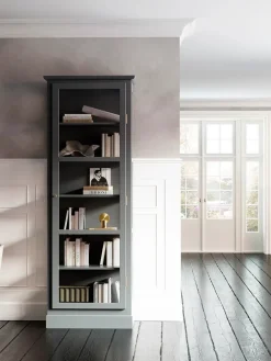 Vitrineskab N1, dark blue fra<Lindebjerg Design Online