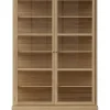 Vitrineskab N2, light oak fra<Lindebjerg Design