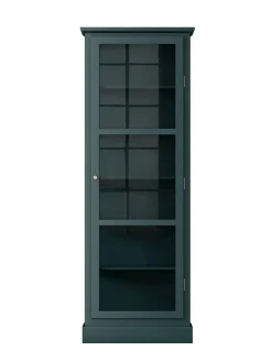 Vitrineskab N1, light oak fra<Lindebjerg Design Outlet