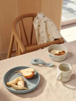 Vivi Printed Tableware Set, aviator/ecru fra<Liewood Best