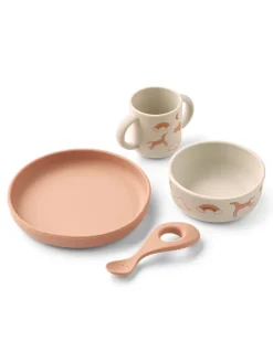 Vivi Printed Tableware Set, dream/ecru fra<Liewood Best