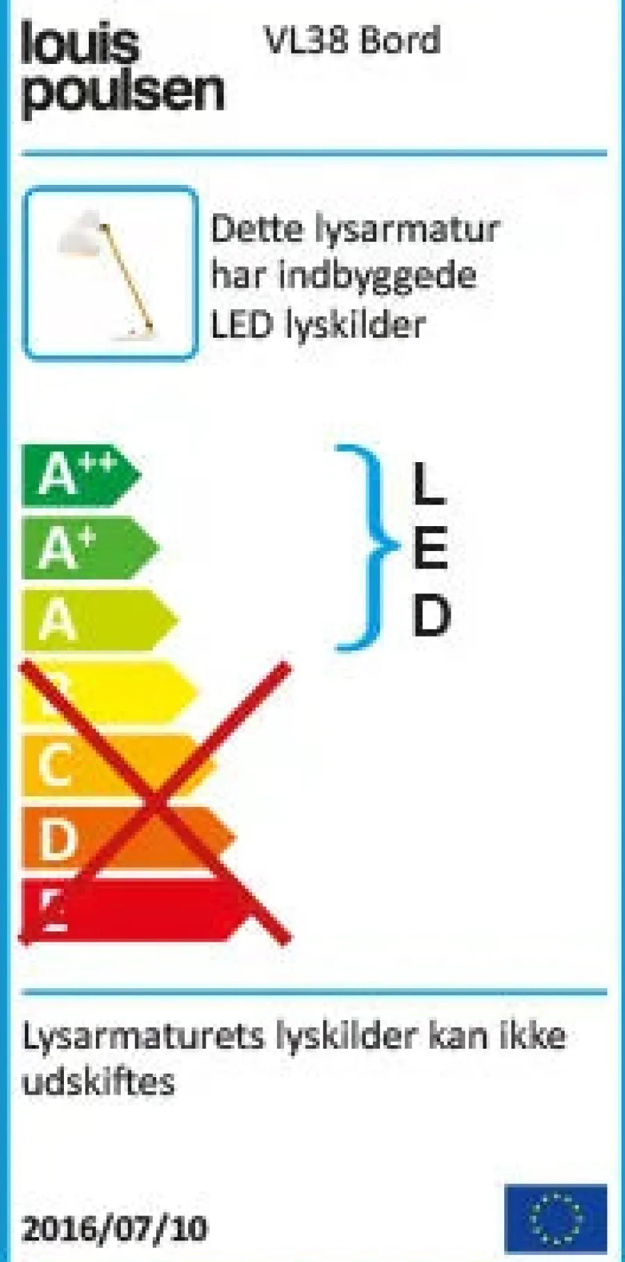 VL38 bordlampe fra<Louis Poulsen Online