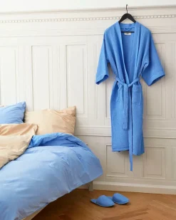 Waffle Badekåbe, dusty blue multi fra<HAY Hot