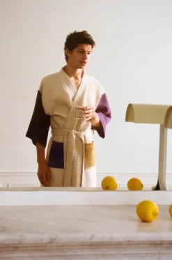 Waffle badekåbe, glacier multi fra<HAY Best