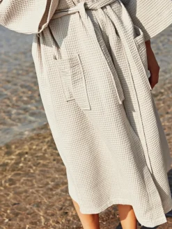 Waffle Badekåbe, off-white multi fra<HAY Sale