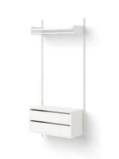 Wardrobe Shelf Cabinet w. Drawers fra<New Works Discount
