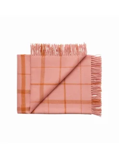 Warp & Weft Plaid, coral/amber fra<Silkeborg Uldspinderi New
