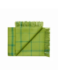 Warp & Weft Plaid, lime/grass fra<Silkeborg Uldspinderi Best
