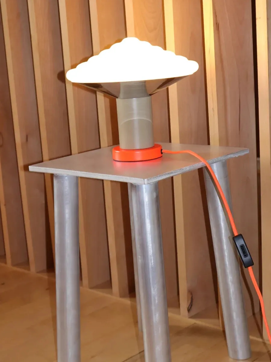 Whipped Table Lamp, luminous orange fra<LEO Objects Sale